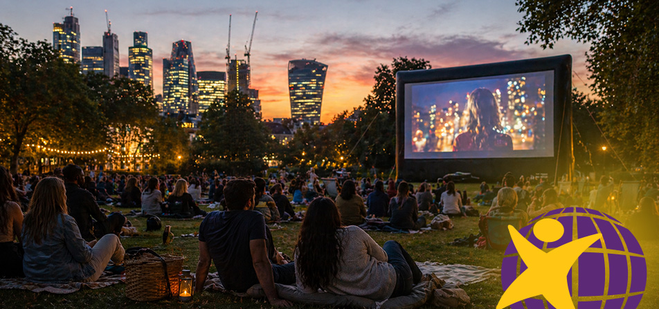 Cinema ao ar livre Londres: sessões grátis em 2026